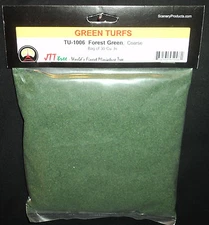 JTT SCENERY 95006 TURF FOREST GREEN  COARSE  30 CU IN    HO/O SCALE   JTT95006