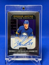 Mattias Samuelsson 2021-2022 O Pee Chee Platinum Rookie Base Auto #R-MS
