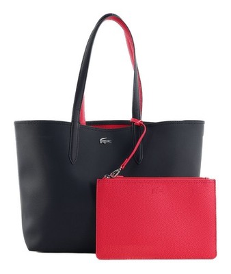 LACOSTE Anna Shopping Bag Schultertasche Abimes Petunia dunkelblau purpur