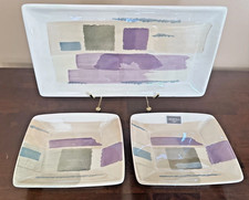CROSCILL Hand Painted Horizons Bathroom Accessories Soap Dish Set