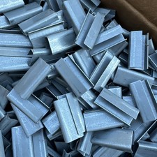 Bag Of 300 ULINE S-512 Poly Strapping Seals 1/2" Open Metal Seals, Ships ReBoxed