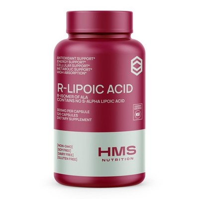 Stabilized R-Lipoic Acid 300mg Per Serving, R Alpha Lipoic Acid ALA Supplemen...