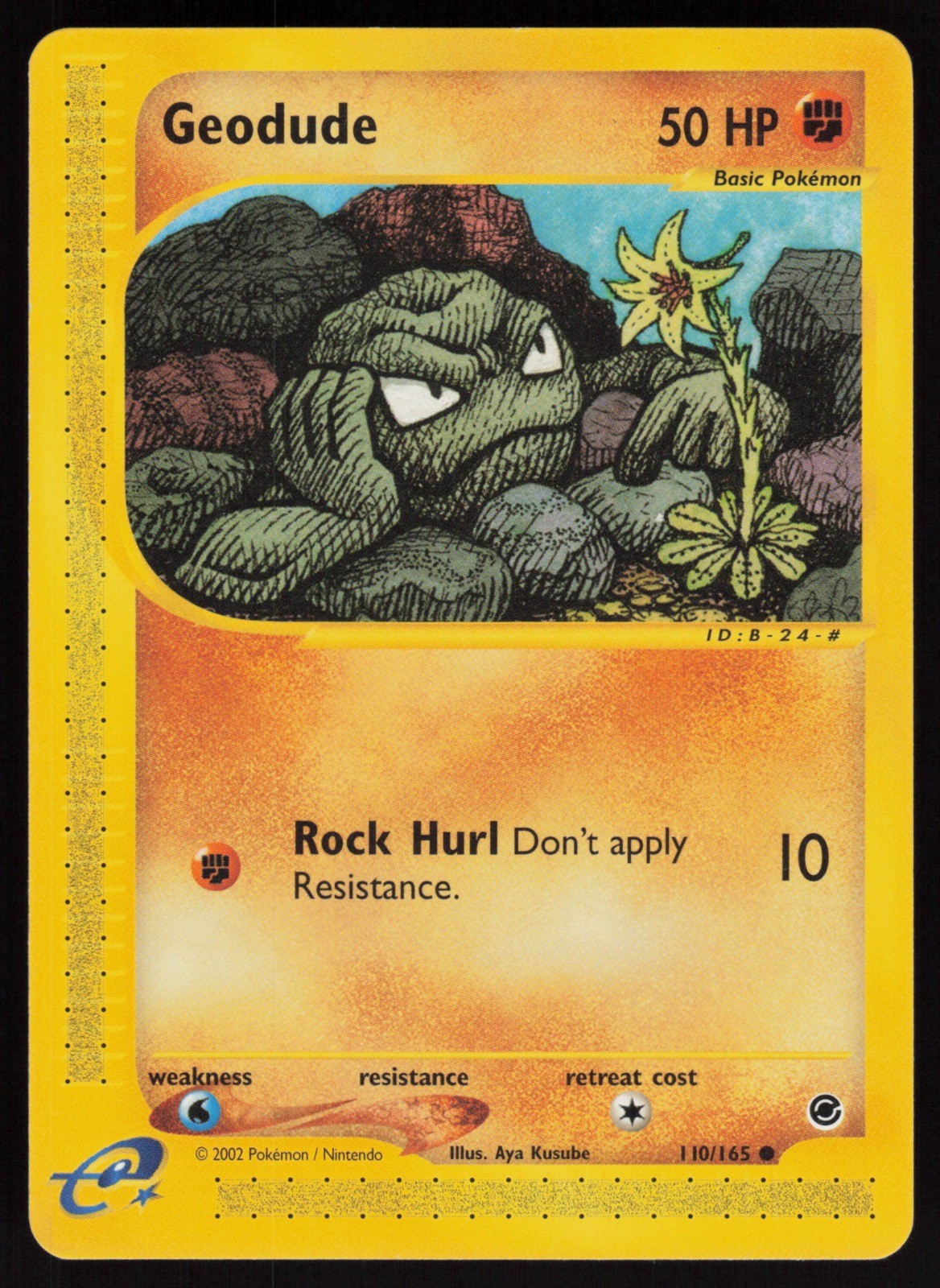 E-Reader Geodude 110/165 Expedition Pokemon TCG Card
