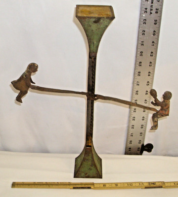 GIBBS TEETER TOTTERS SEE SAW PERPETUAL TIN TOY 1903