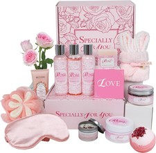 15Pcs Rose Spa Kit Bath Sets for Women Gift B...