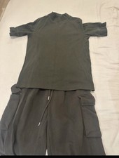 Zara Ladies  Grey Trouser And Top Cord Set