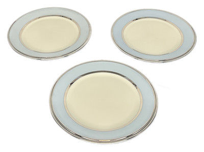 Lenox Blue Frost Bread Plate Made in USA Set of 3