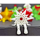 Unique Holiday Snowflake Ornament with Movable Arms & Legs – Christmas Decor