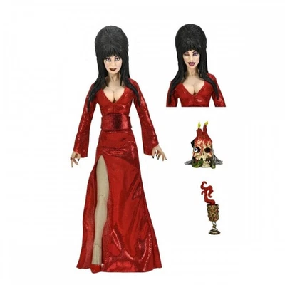 FIGURINE ELVIRA RED FRIGHT AND BOO CLOTHED 20 cm NECA IN STOCK - Photo 1/3