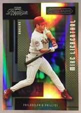 Mike Lieberthal 2004 Playoff Prestige Xtra Bases Green /150 #145 Phillies