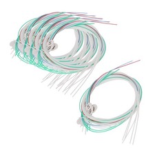 Lyre Harp 16 Strings Nylon 24.41 to 31.5 Inch Multicolor Pack of 5