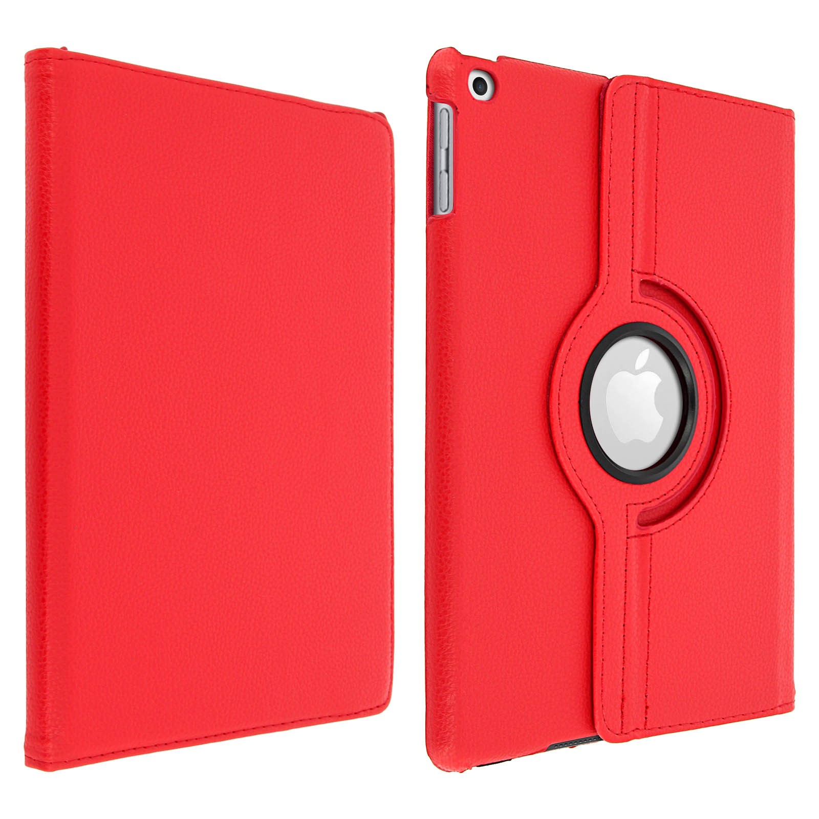 Étui pour iPad Air et 5/6 noir en simili cuir rotatif 360 degrés