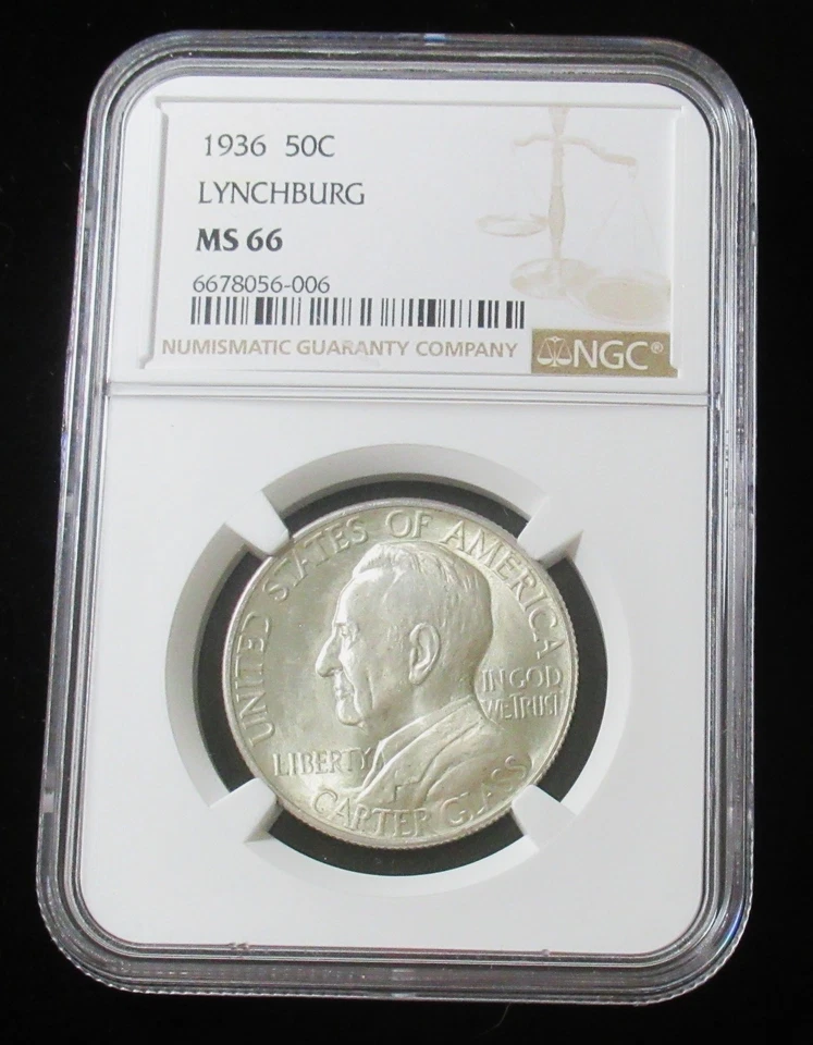 1936 50C Lynchburg MS66 NGC Mintage 20,013 - Image 3 of 4