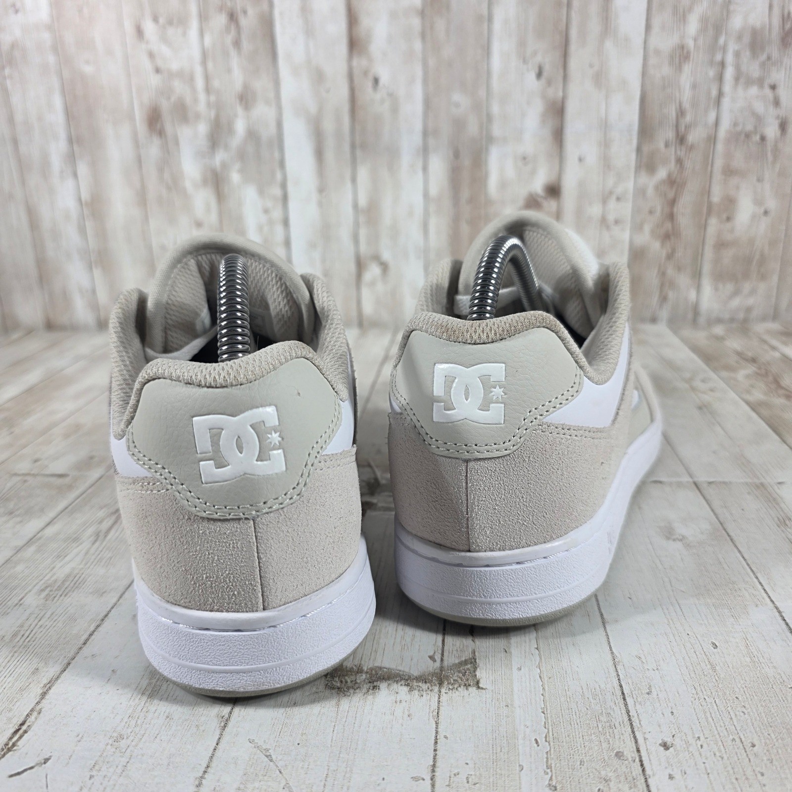 DC Manteca 4 Womens Skate Shoes White Grey Suede Leather Sneakers ADJS100161 9 image 3