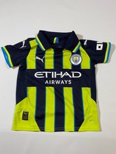 Youth PUMA Manchester City 2024/25 Away Shirt Size 7-8 Yrs Soccer Jersey