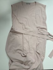 Everlane Women's GoWeave Wrap Midi Dress Size 6 Pale Pink Sleeveless A071225