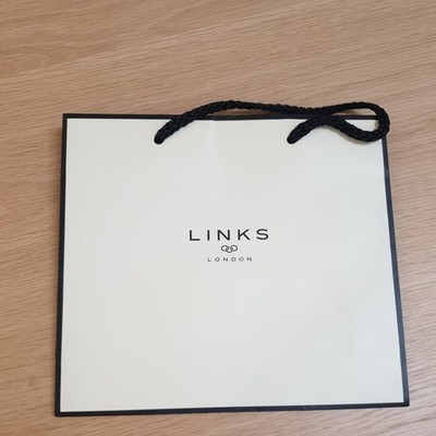 1 x gebrauchte Links of London Geschenktüte Ladenträger Ladengeschäft ca. 20 x22 cm