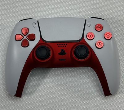 Custom White & Red PS5 Hall Effect DualSense Wireless Controller PlayStation 5