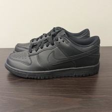 NIKE DUNK LOW GS BLACK/BLACK FB9109 009 6 Youth New No Box Lid