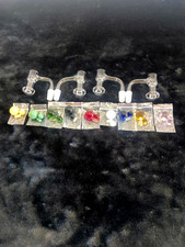 90 Degree 14mm Quartz Glass Slurper With Two Pearls and One Pill Kit