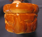 VINTAGE 1940's SHAWNEE CERAMIC BOY KISSING GiIRL PLANTER - GOLD ACCENTS - EXC. — photo 6