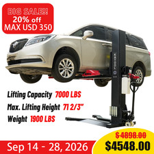 Katool Spl700 7000lbs Single Post Lift 110v Hydraulic Portable Lift