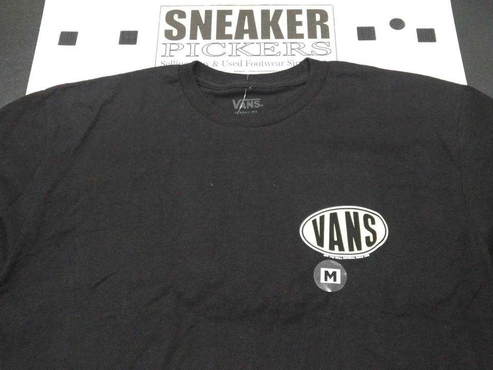 Camiseta clásica de hombre Vans Spray On S/S - VN000HKCBLK - negra - talla: M - ¡NUEVA CON ETIQUETAS! Foto 2 de 4
