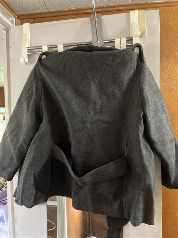 Vintage Wool Women’s Coat With Anchor Buttons