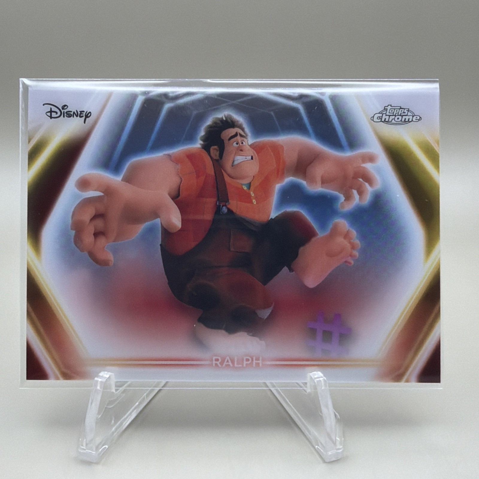 2026 Topps Disney Neon Ralph Chrome Neon Etch #CNE-107 Wreck-It Ralph