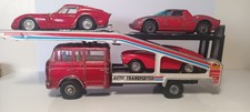 DINKY TOYS , code 3 FERRARI TEAM TRANSPORTER & 3 Ferraris , c1969