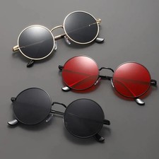 Fashion Round Sunglasses Men Women Vintage Driving Sun Glasses Luxury Meta