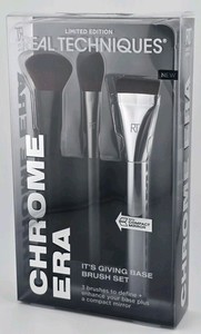 Real Techniques Chrome Era It-S Donner le kit de brosse de base NIB Limité Edition NEW