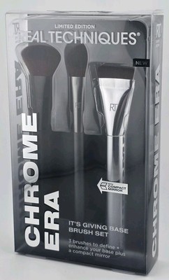 Real Techniques Chrome Era It s Giving Base Brush Set NIB Limited Edition NEW
