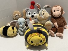 Toddler Kids Miscellaneous Stuffed Animal Plush Toys Lot of 7 Assorted Sizes