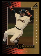 1998 Pinnacle Zenith Jumbo: #Z43 Barry Bonds Gold Impulse /100 EX-EXMINT