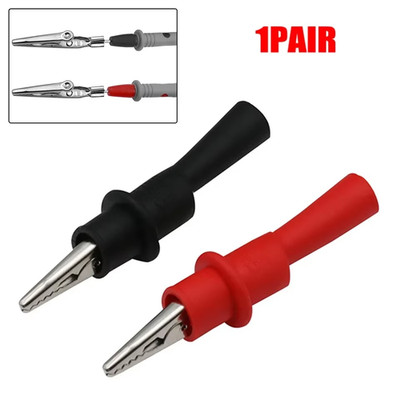 2Pcs Alligator Clips Test Clip Clamp Set Red Black Wire Tips 10A 1000V Multimete