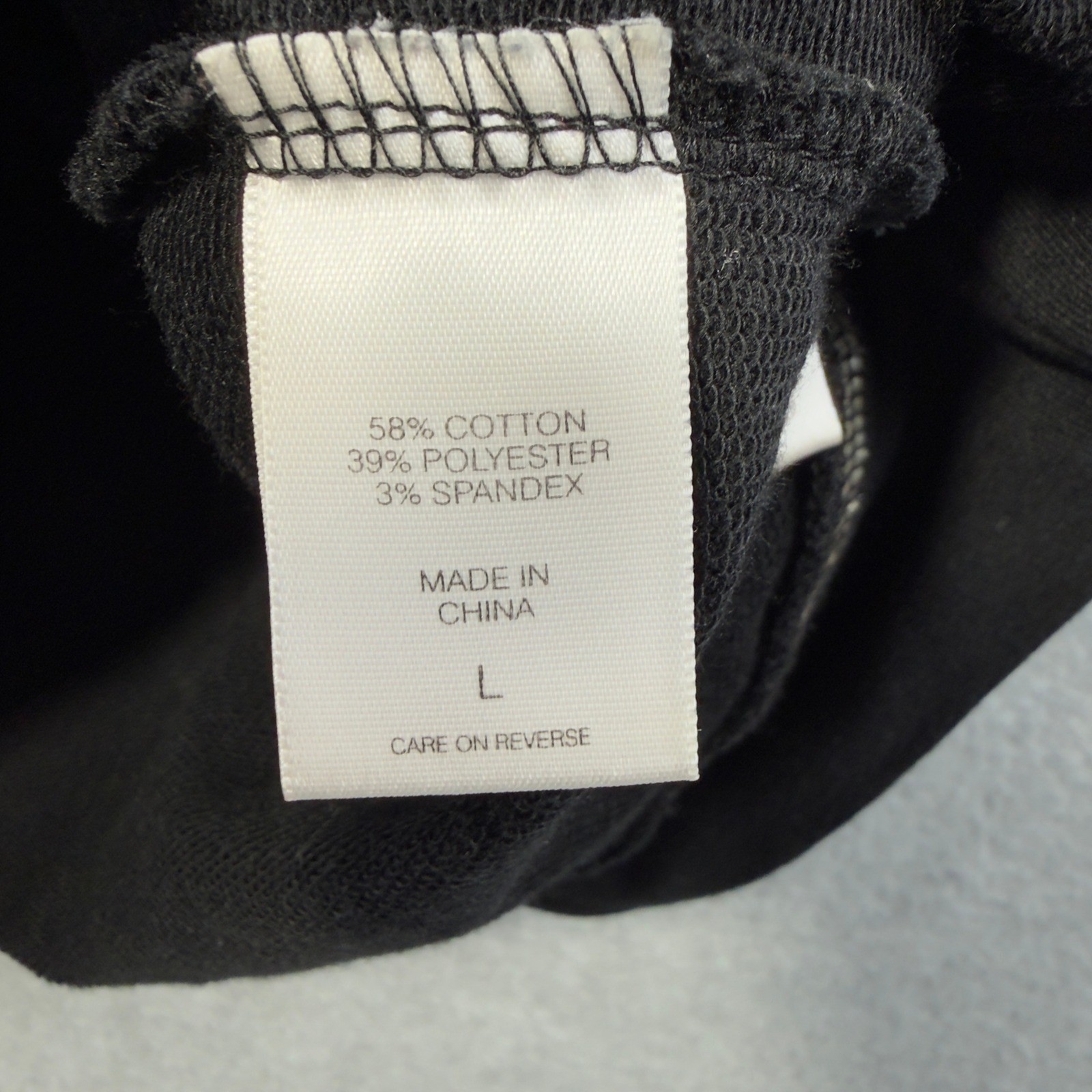 Soho Street Sweatshirt Dress Womens L Black Embroidered Balloon Sleeve Pockets image 8