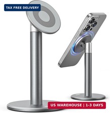 Nulaxy Magnetic Full Aluminum Cell Phone Stand for MagSafe with Metal Ring, 360