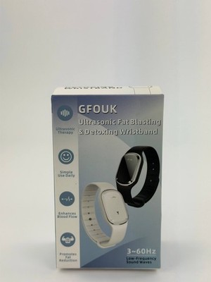 GFOUK Ultrasonic Fat Blasting Detoxing Wristband 3-60Hz Armband schwarz