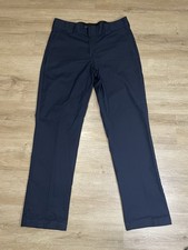 Dickies Flex Men's Slim Fit Tapered Twill Work Pants Size 33x30 Blue Flat Front