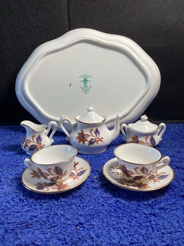 Vintage Mark Of Crown Staffordshire Fine Bone China Set 10 Piece England Minia - Picture 10 of 12