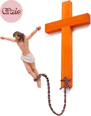 Bunjesus Crucifix,Bungee Jumping Jesus Wall Cross - Unique Renaissance Sculpture