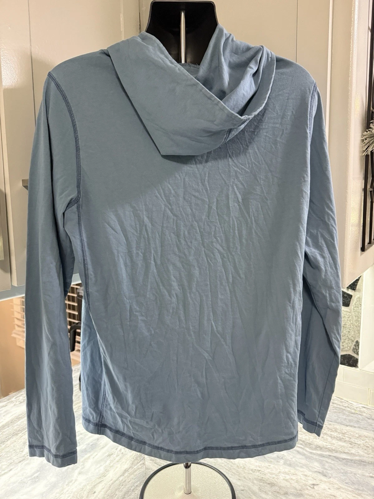 VETEMENTS Felpa con cappuccio Toes on the Nose manica lunga uomo taglia M grigia leggera surfista usata in ottime condizioni