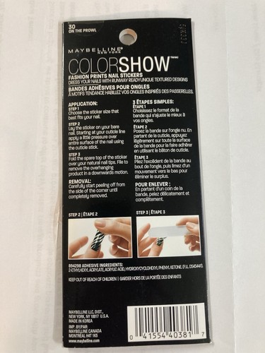 Maybelline Nail Wrap, #30 On The Prowl - Picture 2 of 2