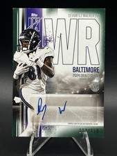 Devontez Walker 2024 Topps Signature Football Aqua /150 Auto RC SP