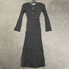 MARCIANO BY GUESS Agathe Ribbed Long-Sleeve Midi Dress Women's Size 6