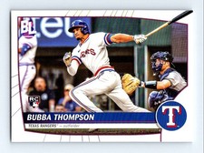 #6 2023 Topps Big League  Bubba Thompson RC Texas Rangers