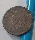 KEY DATE 1877 Indian Head penny Cent coin Worn but GOOD EYE APPEAL