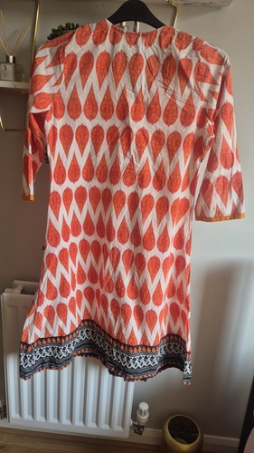 Vestido túnica de cachemira 100 % algodón indio Avaasa para dama Reino Unido 12 - Imagen 8 de 10
