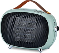 Space Heater,  Mini Electric Space Heater 800W/400W, Small PTC Ceramic Heater wi